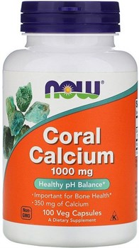 NOW  Coral Calcium   1000 mg, 100 caps. 2341