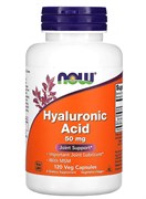 NOW Hyaluronic Acid + MSM 50 mg, 60 Капс. 2295